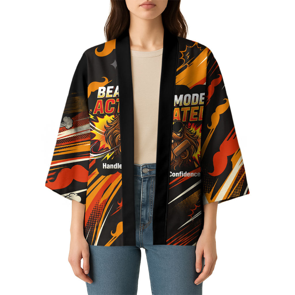 World Beard Day Kimono Ginger Beard Man Pride - Retro Comic