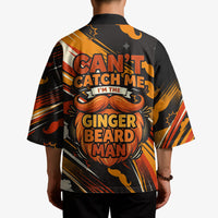 World Beard Day Kimono Ginger Beard Man Pride - Retro Comic