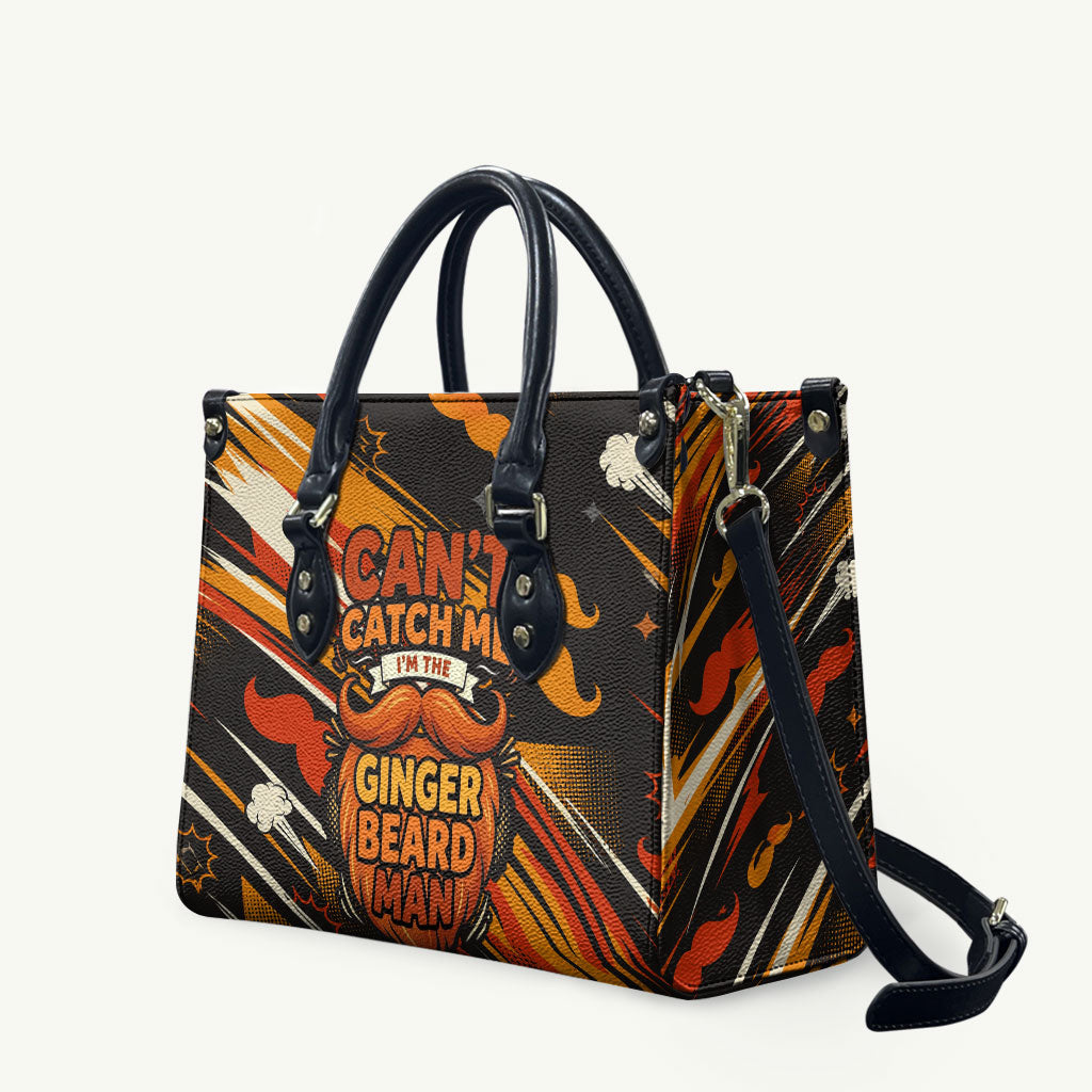 World Beard Day Leather Bag Ginger Beard Man Pride - Retro Comic