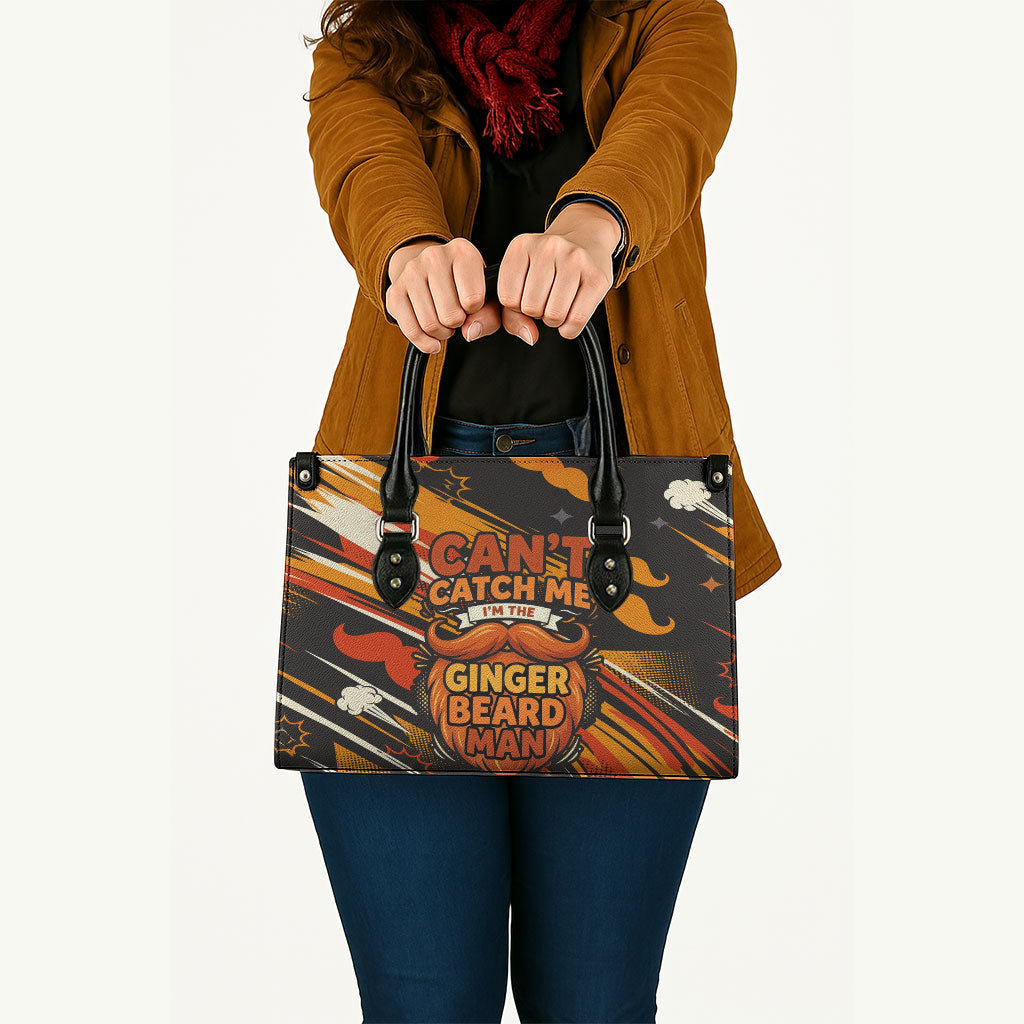 World Beard Day Leather Bag Ginger Beard Man Pride - Retro Comic