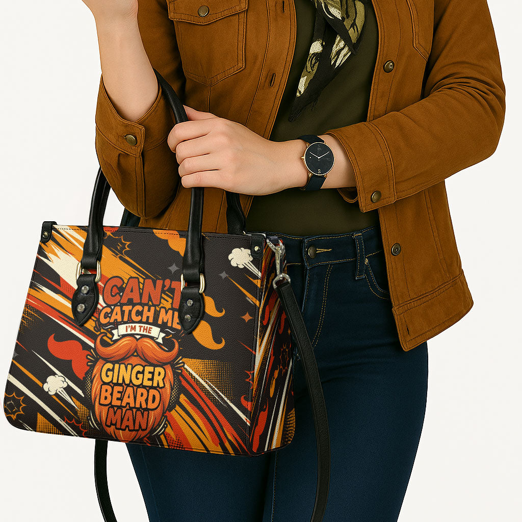 World Beard Day Leather Bag Ginger Beard Man Pride - Retro Comic