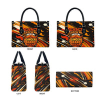 World Beard Day Leather Bag Ginger Beard Man Pride - Retro Comic