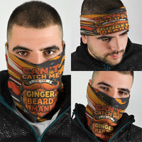 World Beard Day Neck Gaiter Ginger Beard Man Pride - Retro Comic