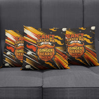 World Beard Day Pillow Cover Ginger Beard Man Pride - Retro Comic