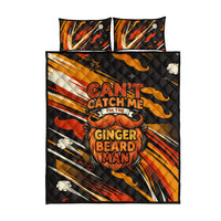 World Beard Day Quilt Bed Set Ginger Beard Man Pride - Retro Comic