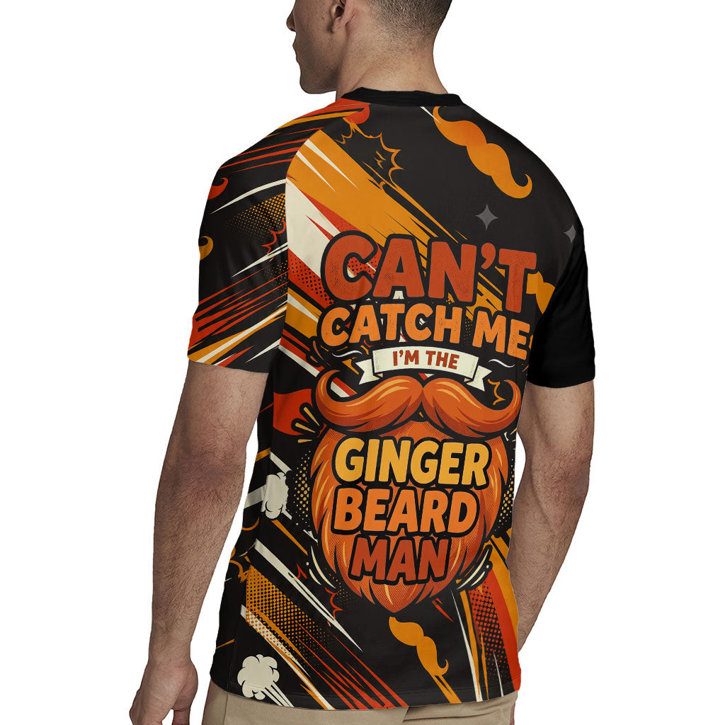 World Beard Day Rugby Jersey Ginger Beard Man Pride - Retro Comic