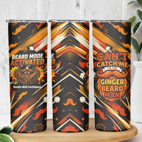 World Beard Day Skinny Tumbler Ginger Beard Man Pride - Retro Comic