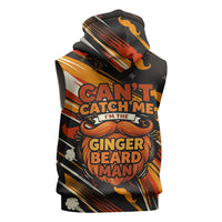 World Beard Day Sleeveless Hoodie Ginger Beard Man Pride - Retro Comic