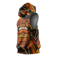 World Beard Day Sleeveless Hoodie Ginger Beard Man Pride - Retro Comic