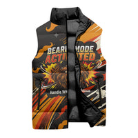World Beard Day Sleeveless Puffer Jacket Ginger Beard Man Pride - Retro Comic