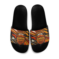 World Beard Day Slide Sandals Ginger Beard Man Pride - Retro Comic