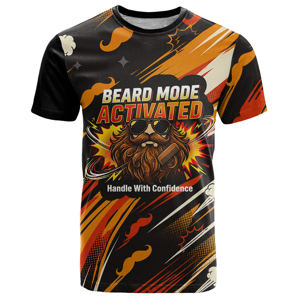 World Beard Day T Shirt Ginger Beard Man Pride - Retro Comic