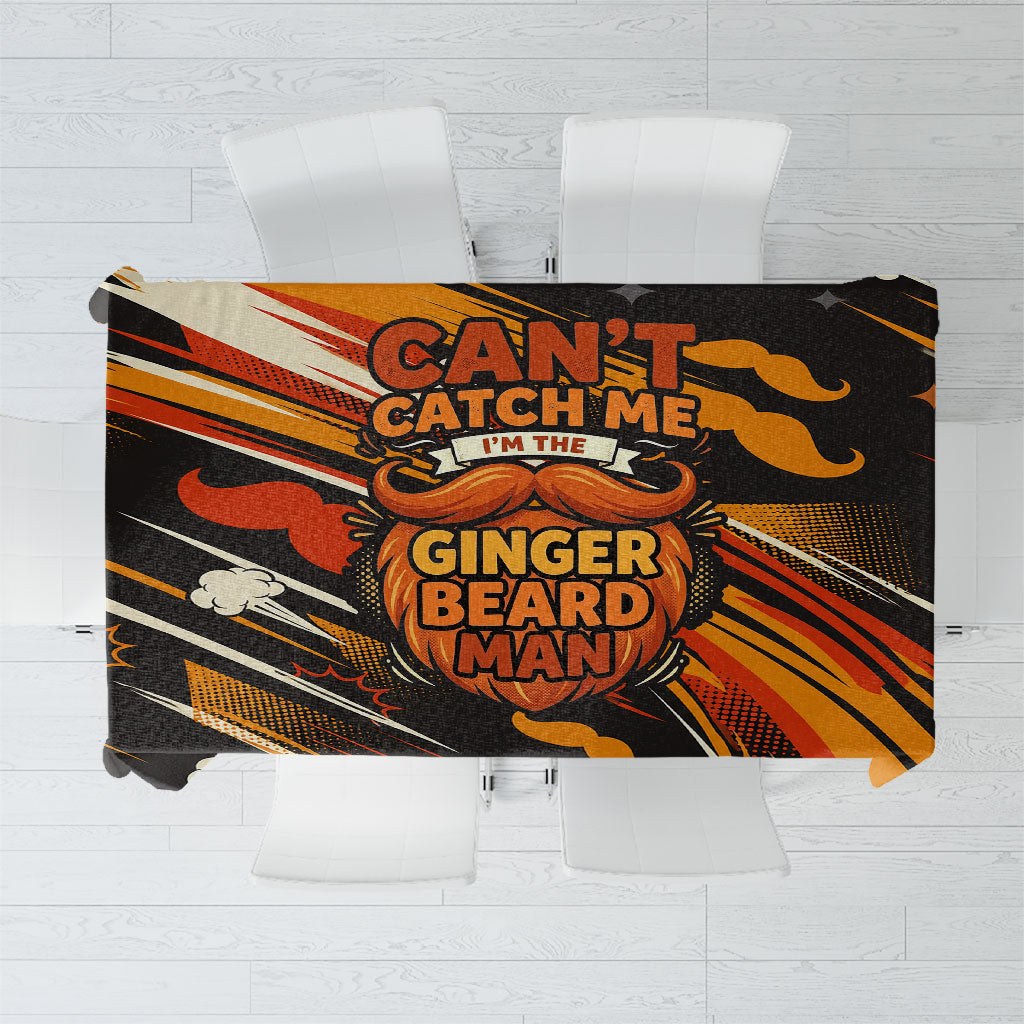 World Beard Day Tablecloth Ginger Beard Man Pride - Retro Comic