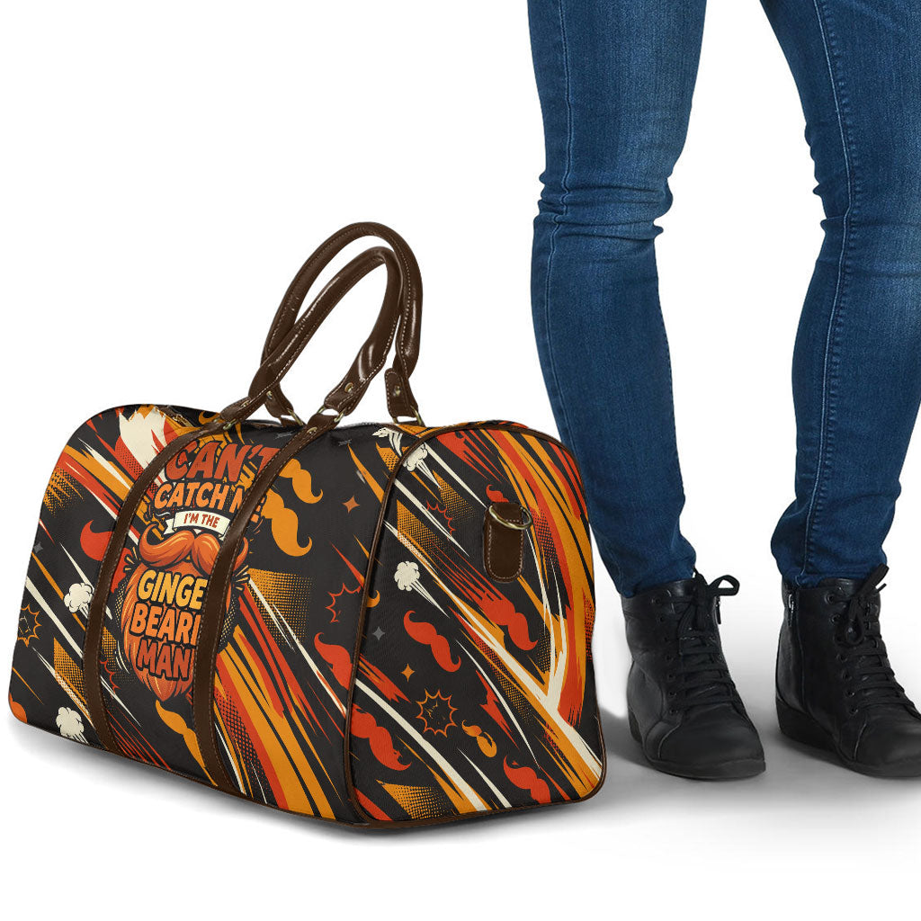 World Beard Day Travel Bag Ginger Beard Man Pride - Retro Comic