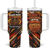 World Beard Day Tumbler With Handle Ginger Beard Man Pride - Retro Comic