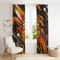 World Beard Day Window Curtain Ginger Beard Man Pride - Retro Comic