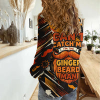 World Beard Day Women Casual Shirt Ginger Beard Man Pride - Retro Comic