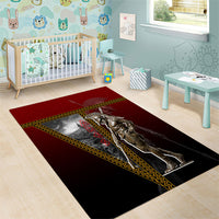 Ares Greek God Of War Area Rug Warrior Ancient Greek Mythology Art