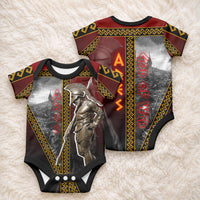 Ares Greek God Of War Baby Onesie Warrior Ancient Greek Mythology Art