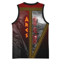 Ares Greek God Of War Basketball Jersey Warrior Ancient Greek Mythology Art