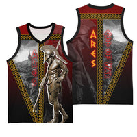 Ares Greek God Of War Basketball Jersey Warrior Ancient Greek Mythology Art