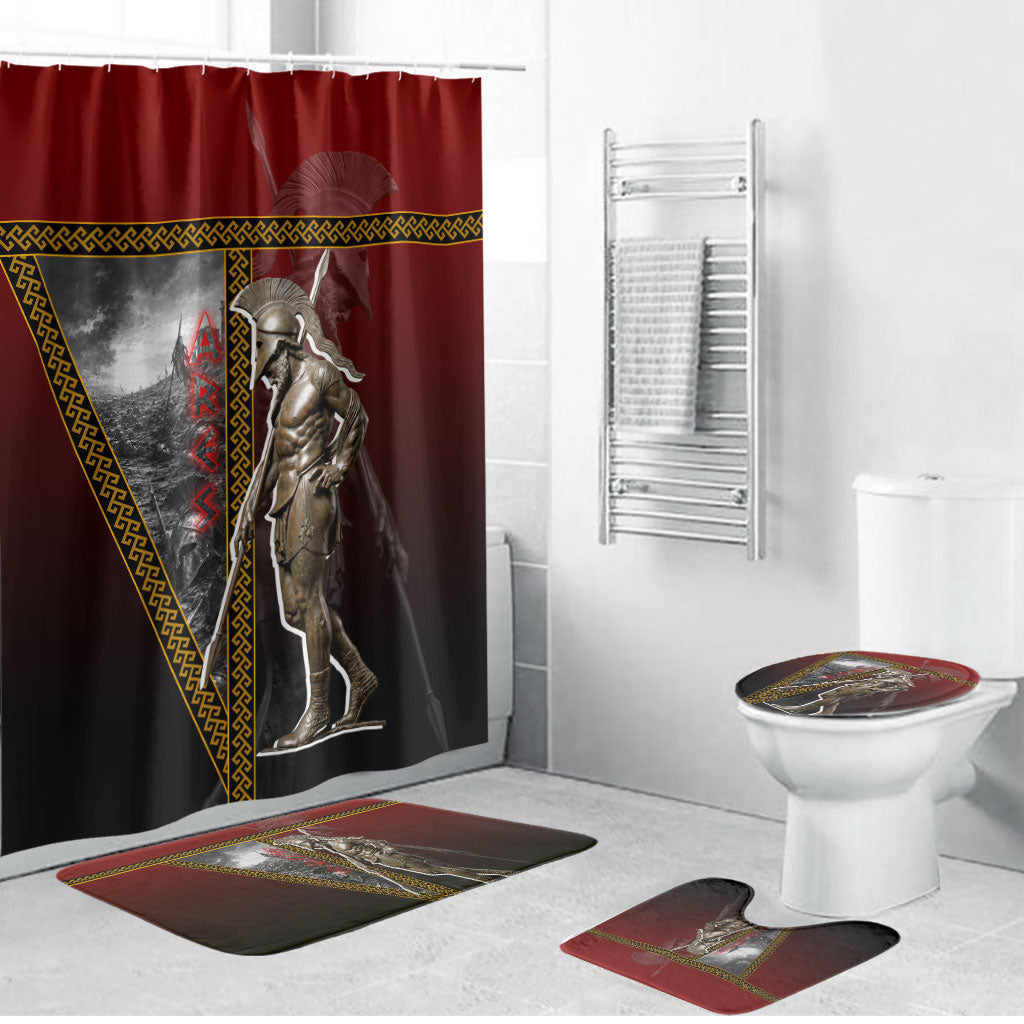 Ares Greek God Of War Bathroom Set Warrior Ancient Greek Mythology Art