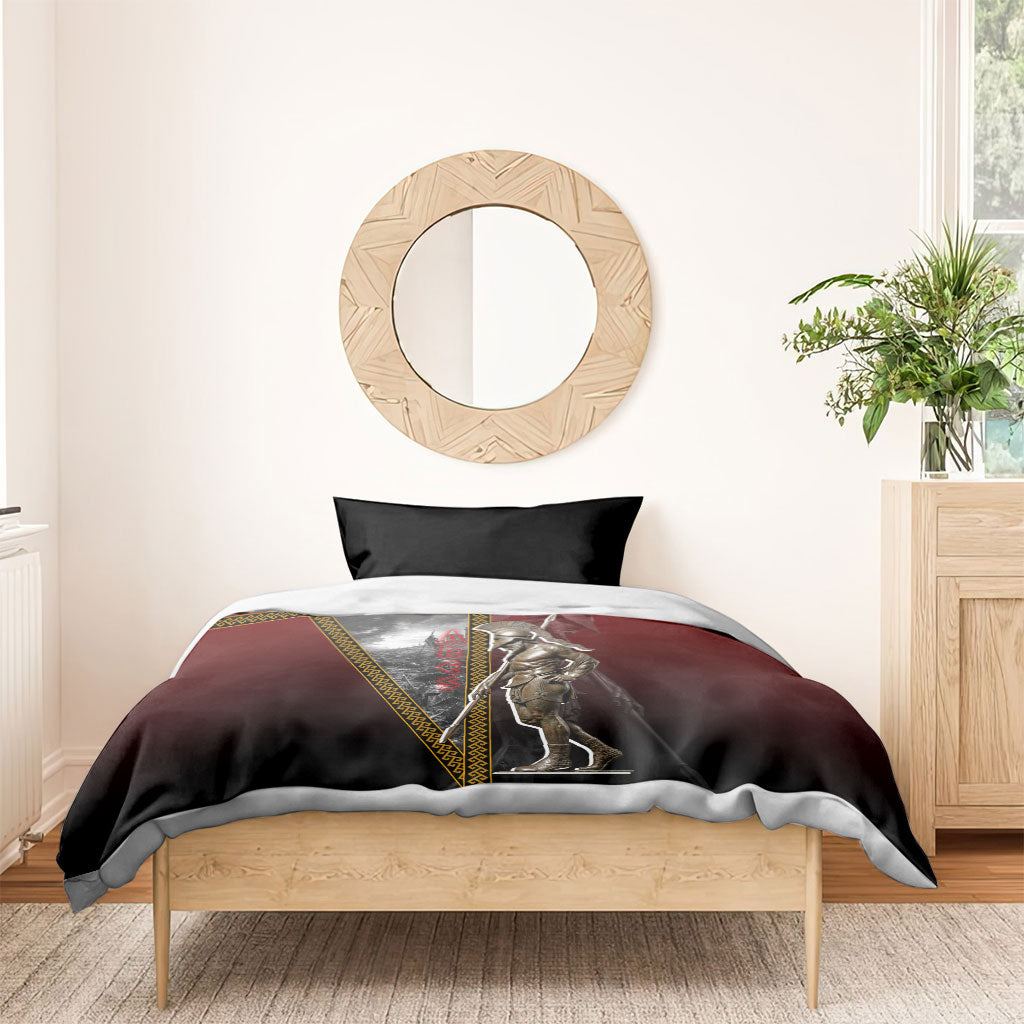 Ares Greek God Of War Bedding Set Warrior Ancient Greek Mythology Art