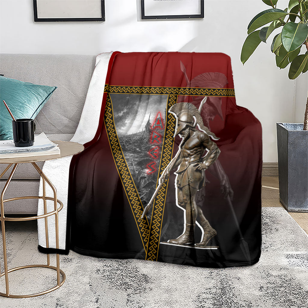 Ares Greek God Of War Blanket Warrior Ancient Greek Mythology Art