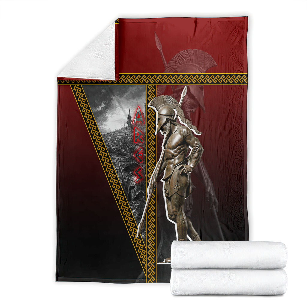 Ares Greek God Of War Blanket Warrior Ancient Greek Mythology Art