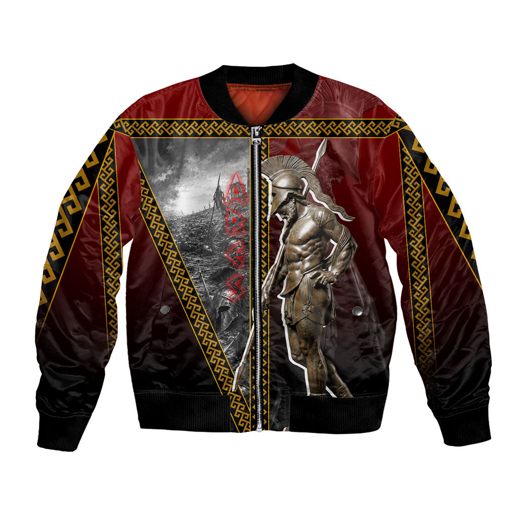 Ares Greek God Of War Bomber Jacket Warrior Ancient Greek Mythology Art