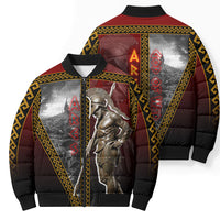 Ares Greek God Of War Bomber Puffer Jacket Warrior Ancient Greek Mythology Art