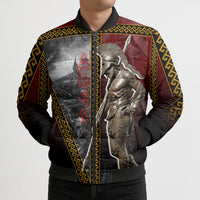 Ares Greek God Of War Bomber Puffer Jacket Warrior Ancient Greek Mythology Art