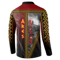 Ares Greek God Of War Button Sweatshirt Warrior Ancient Greek Mythology Art
