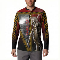 Ares Greek God Of War Button Sweatshirt Warrior Ancient Greek Mythology Art