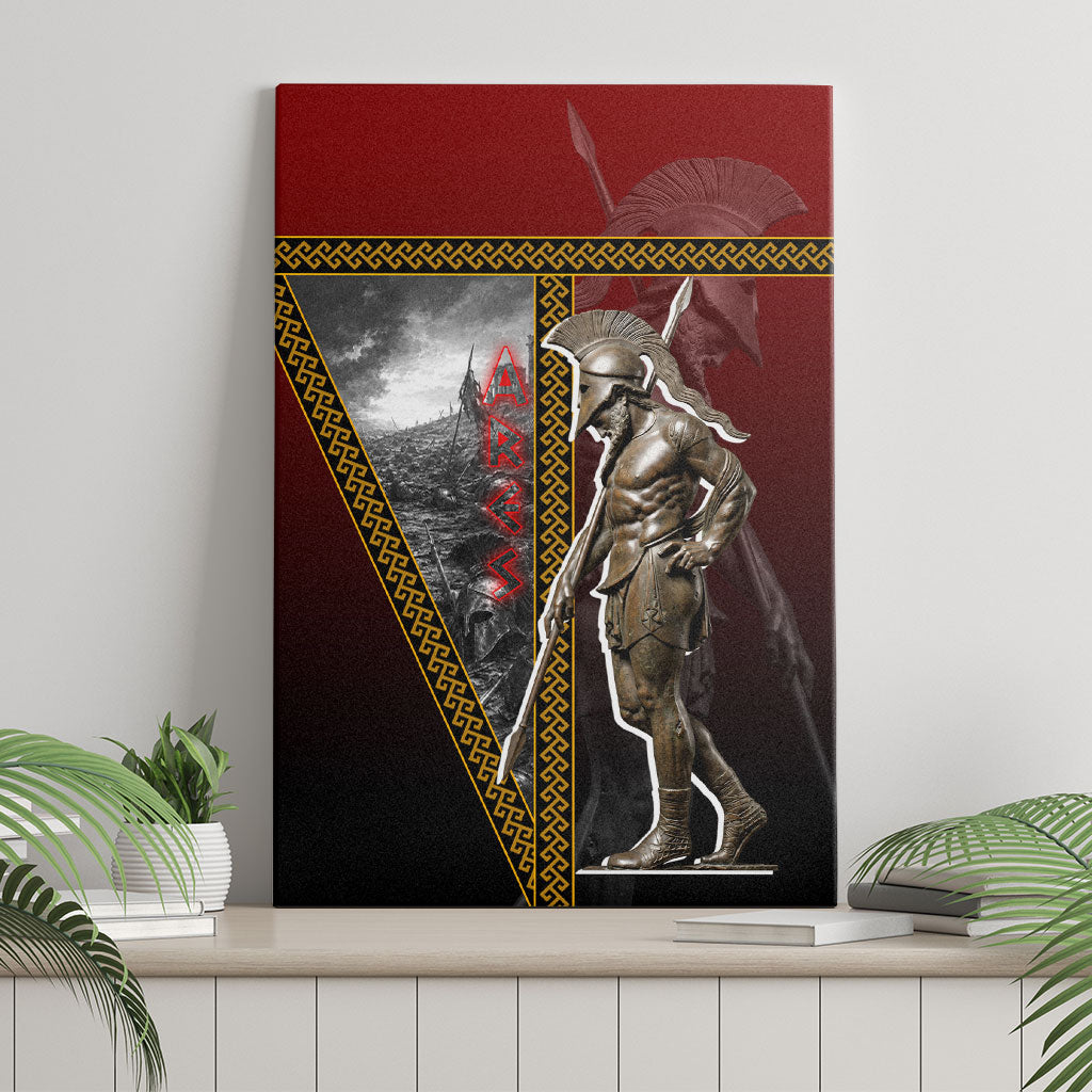 Ares Greek God Of War Canvas Wall Art Warrior Ancient Greek Mythology Art