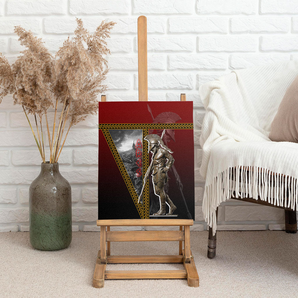 Ares Greek God Of War Canvas Wall Art Warrior Ancient Greek Mythology Art