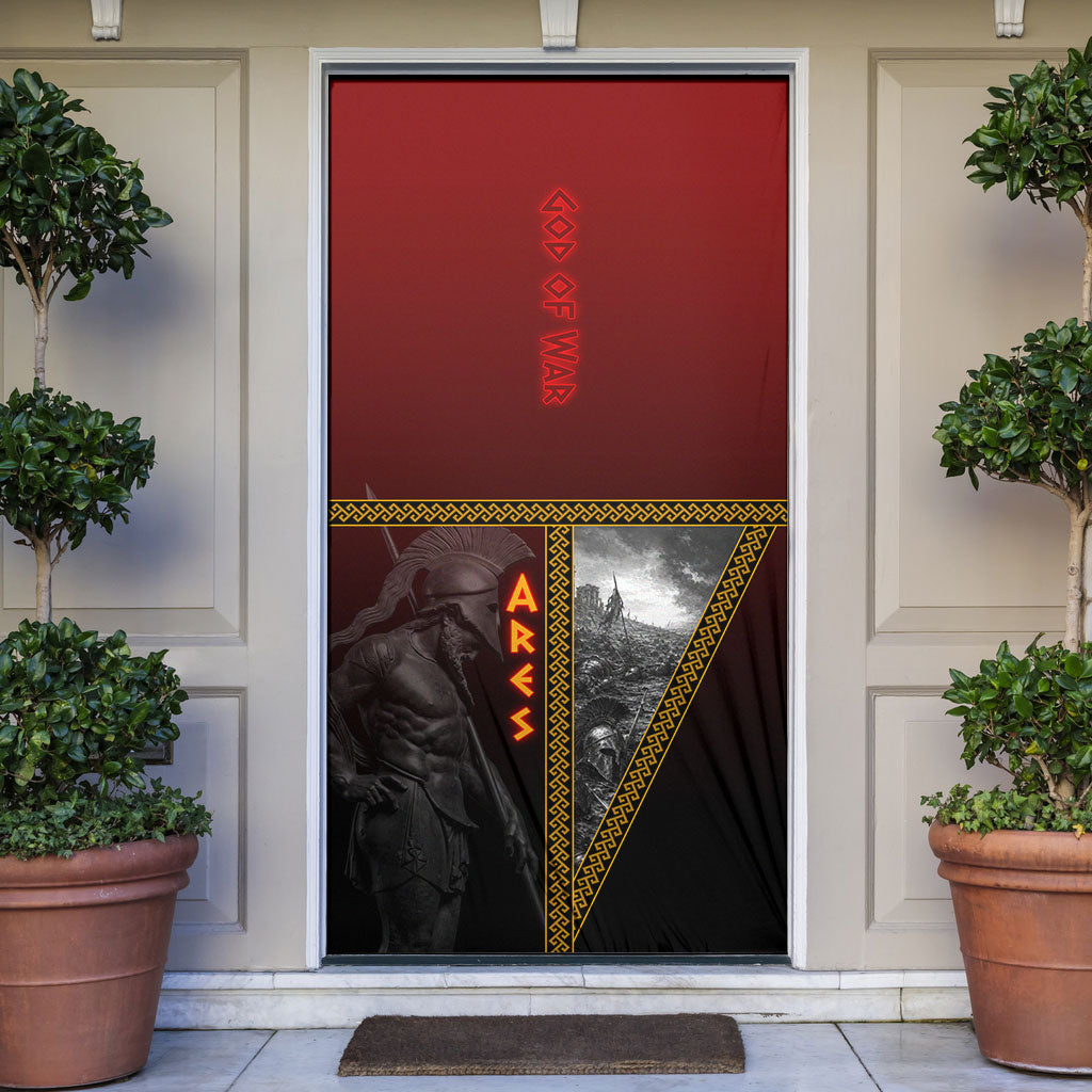 Ares Greek God Of War Door Cover Warrior Ancient Greek Mythology Art