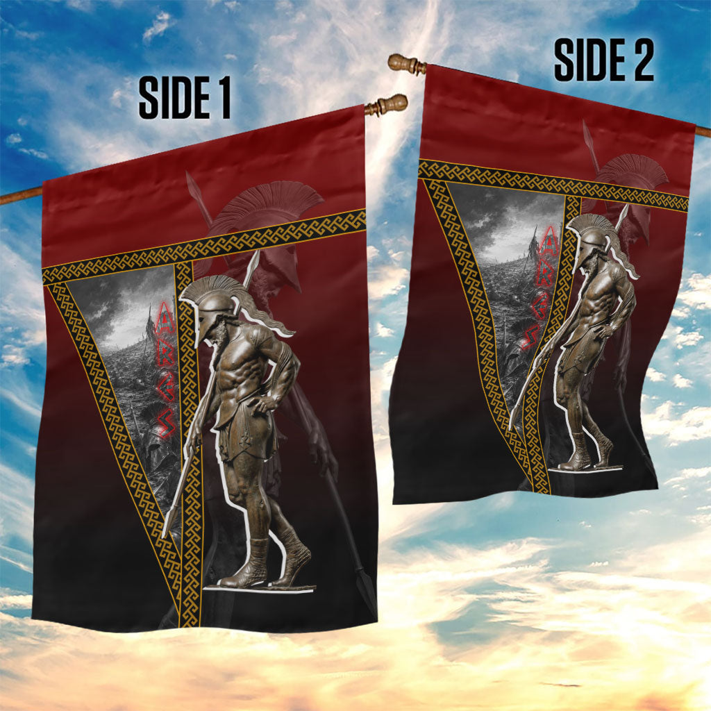 Ares Greek God Of War Garden Flag Warrior Ancient Greek Mythology Art