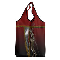 Ares Greek God Of War Grocery Bag Warrior Ancient Greek Mythology Art