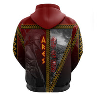 Ares Greek God Of War Hoodie Warrior Ancient Greek Mythology Art