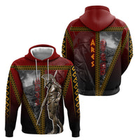 Ares Greek God Of War Hoodie Warrior Ancient Greek Mythology Art