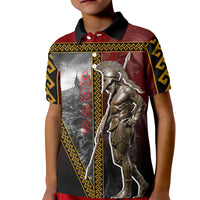 Ares Greek God Of War Kid Polo Shirt Warrior Ancient Greek Mythology Art
