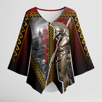 Ares Greek God Of War Kimono Sleeve Blouse Warrior Ancient Greek Mythology Art