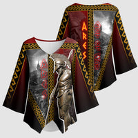 Ares Greek God Of War Kimono Sleeve Blouse Warrior Ancient Greek Mythology Art