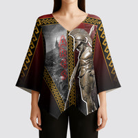 Ares Greek God Of War Kimono Sleeve Blouse Warrior Ancient Greek Mythology Art