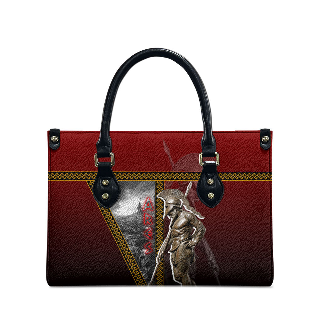 Ares Greek God Of War Leather Bag Warrior Ancient Greek Mythology Art