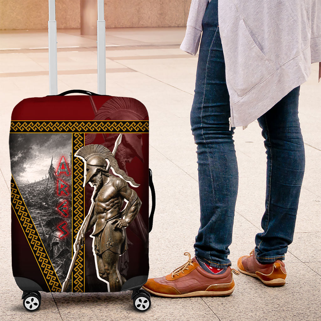 Ares Greek God Of War Luggage Cover Warrior Ancient Greek Mythology Art