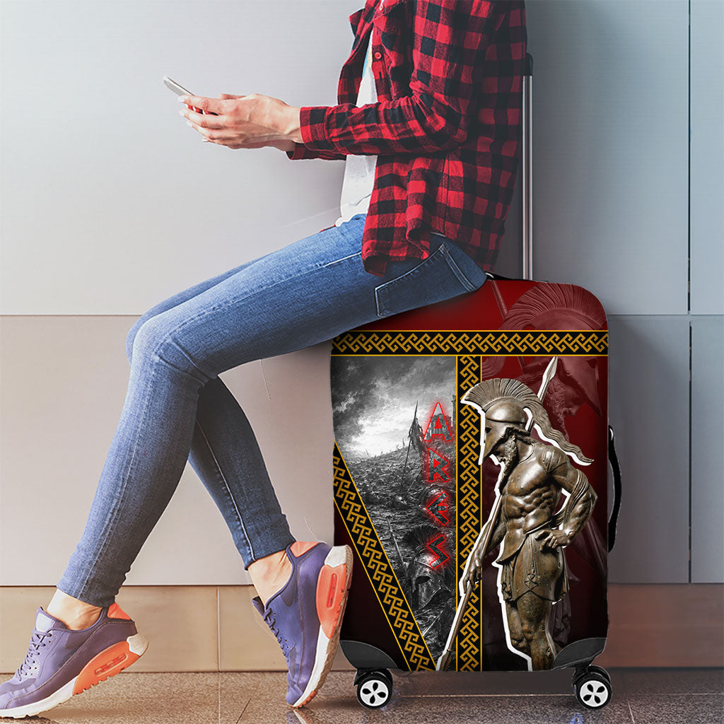 Ares Greek God Of War Luggage Cover Warrior Ancient Greek Mythology Art