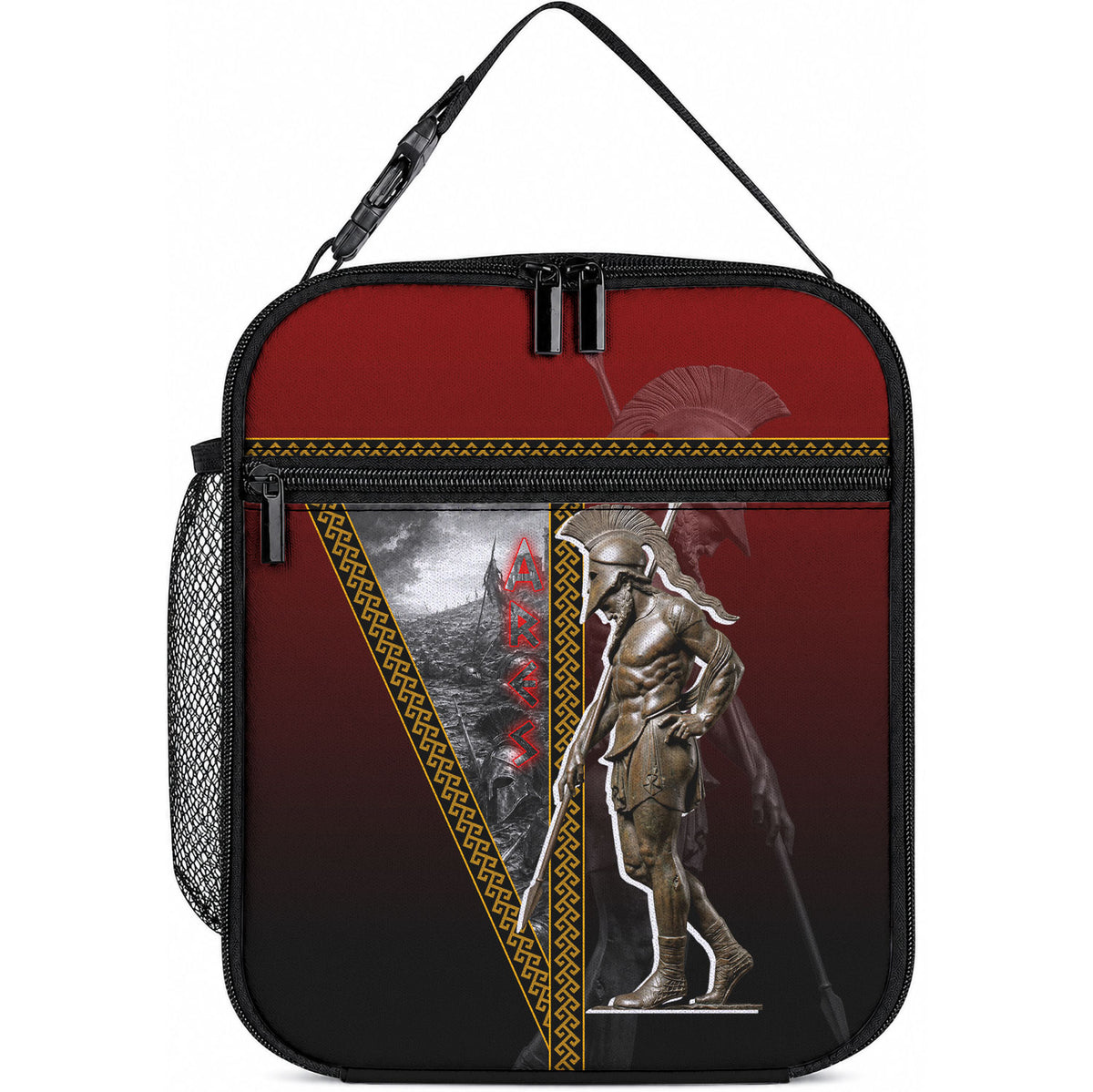 Ares Greek God Of War Lunch Bag Warrior Ancient Greek Mythology Art