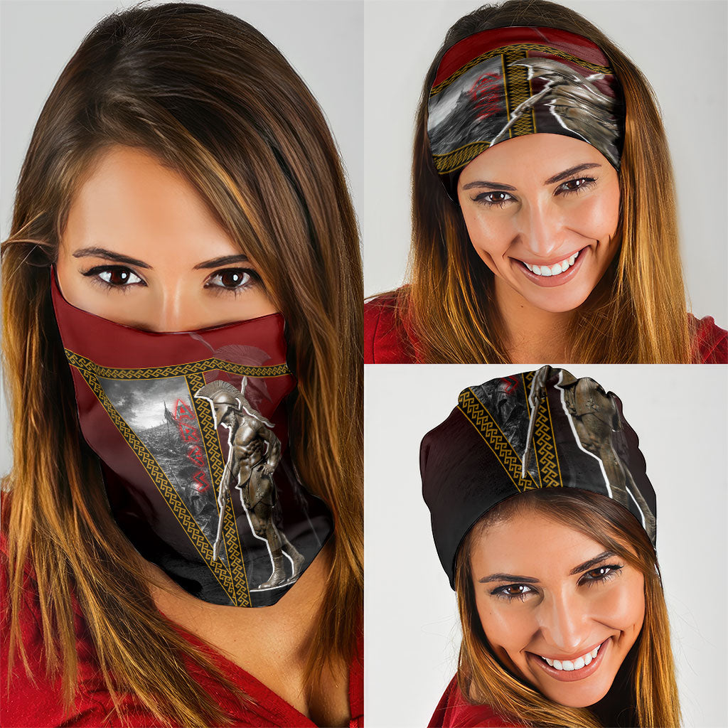 Ares Greek God Of War Neck Gaiter Warrior Ancient Greek Mythology Art